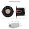 Luxrite 4 Inch LED Recessed Downlights 5 CCT Selectable 2700K-5000K 15W 1100LM Dimmable Black Trim 4-Pack LR24950 LR24956-4PK - alternate 8